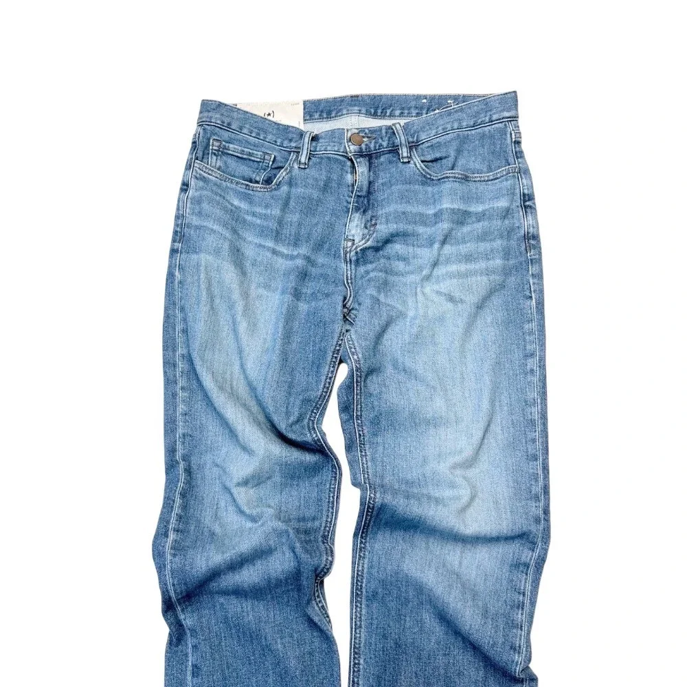 Banana Republic Straight Fit Jeans Mens 32x32 Medium Wash Blue Stretch Denim